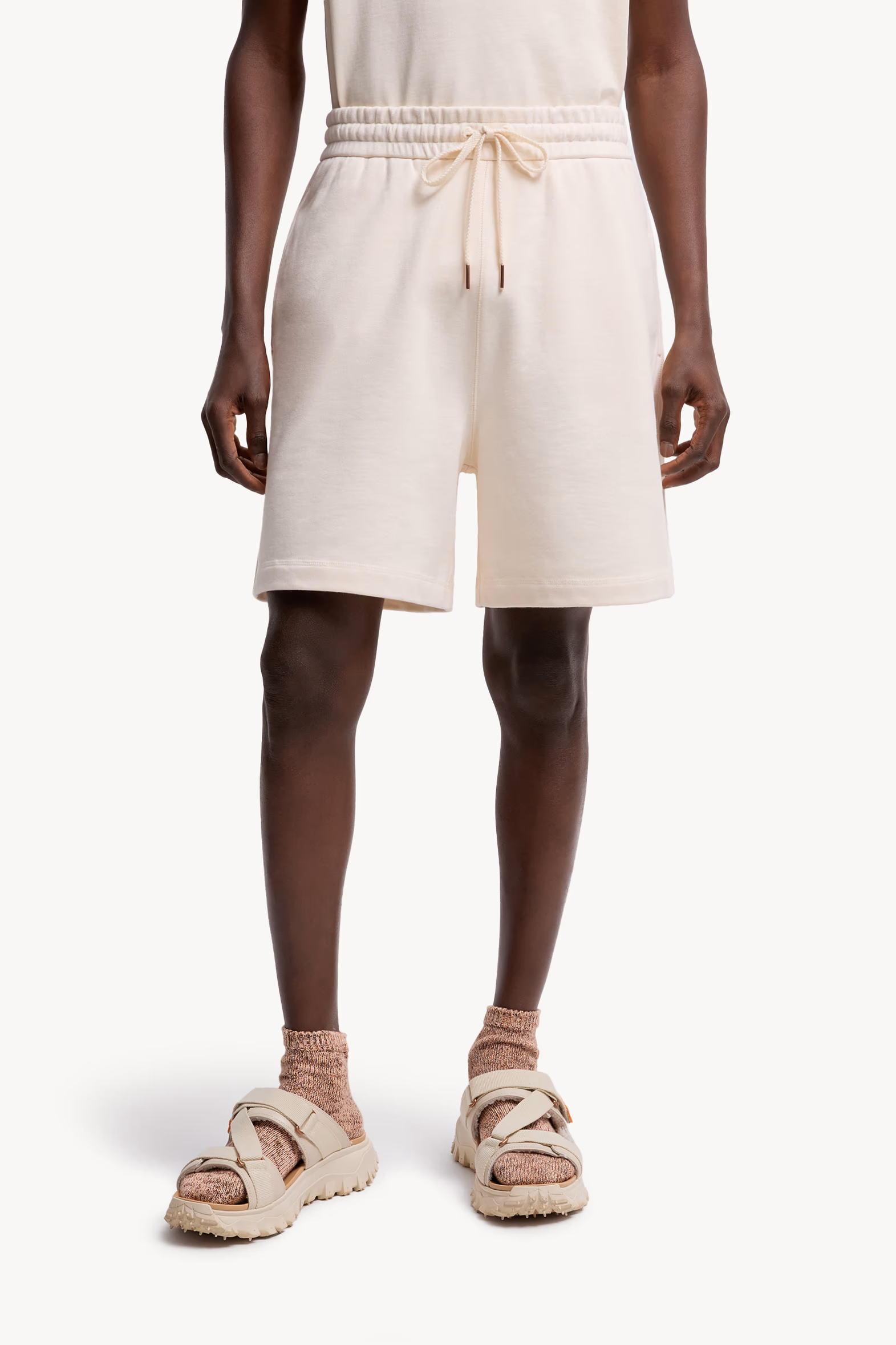 Moncler x Gilga Farm Designed by Donald Glover Cotton Shorts Men White Ivory Moncler 3